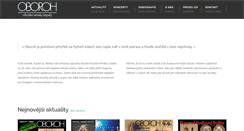 Desktop Screenshot of oboroh.cz